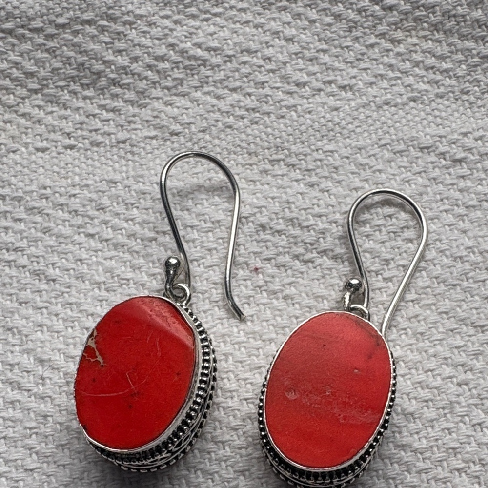 Vibrant sea sediment earrings